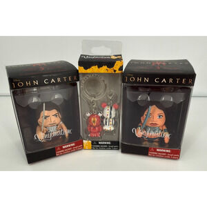 Disney 3" Vinylmation Lot John Carter Dejah Thoris JR Series Pluto Keychain New